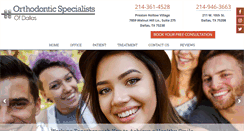 Desktop Screenshot of orthodonticspecialistsofdallas.com